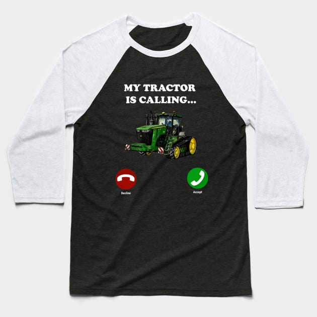 My tractor is calling Baseball T-Shirt by WOS